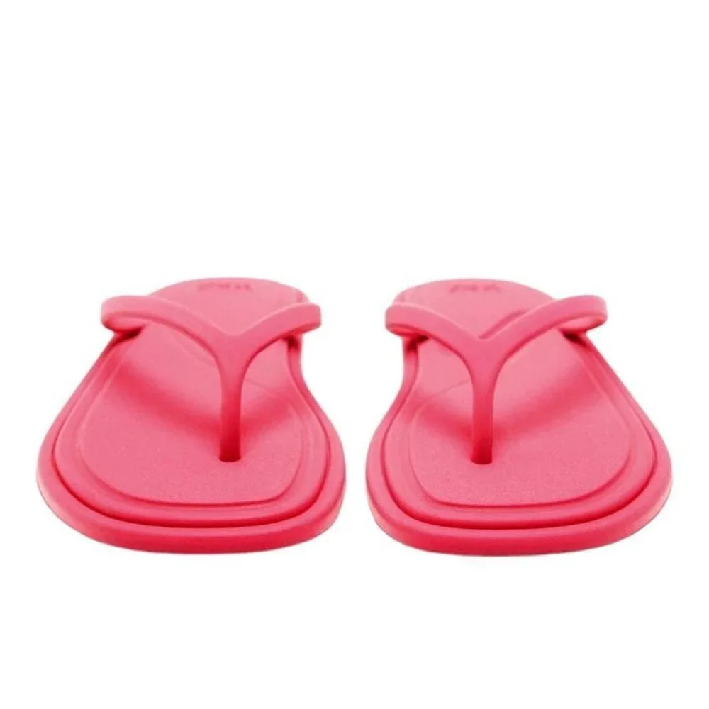 ZARA FLAT RUBBERISED SANDALS Pink SIZE 6.5 | 3670/110 S1